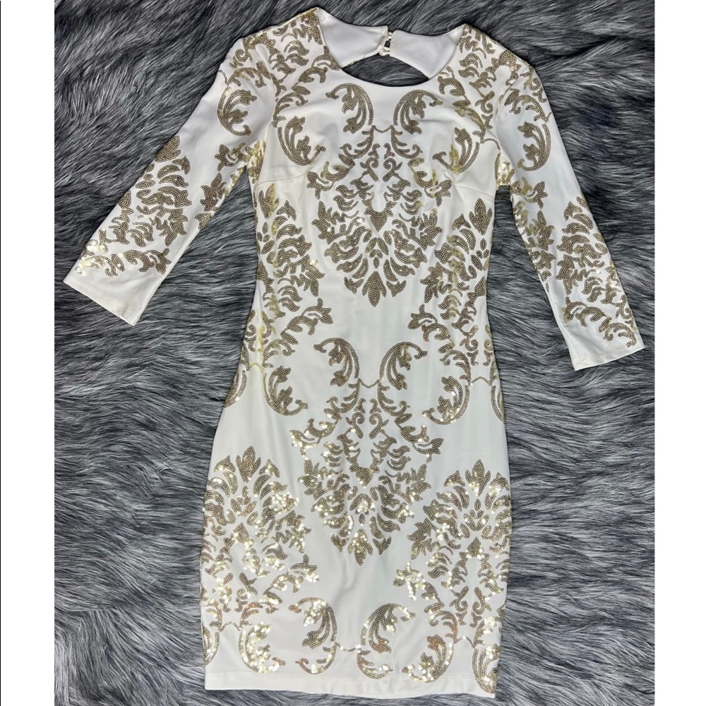 Gold Sequin Dress